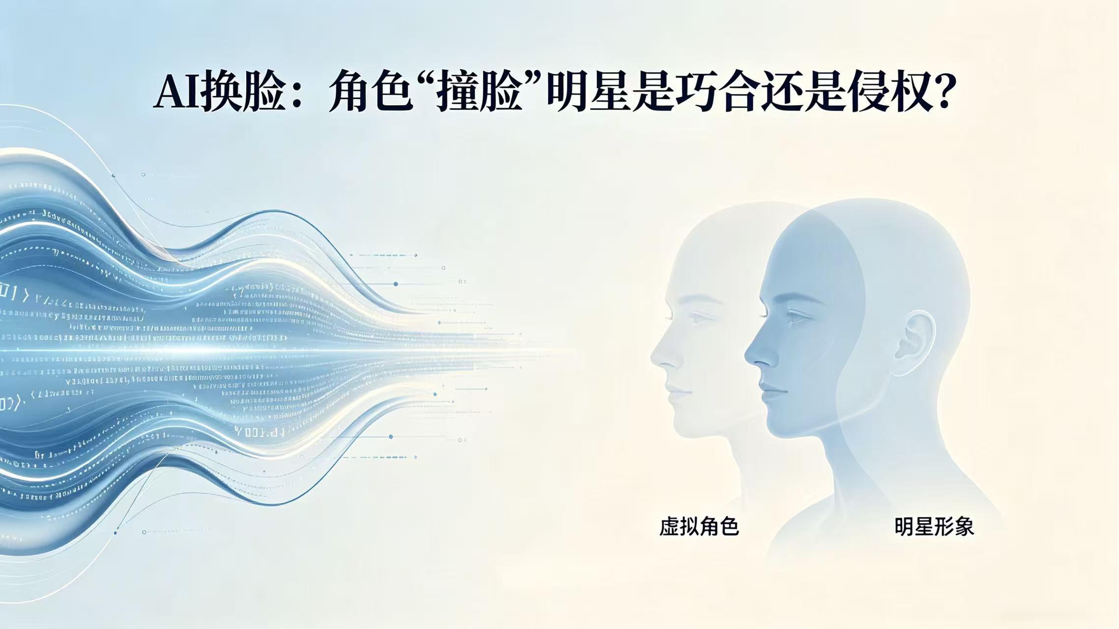 AI換臉讓角色“撞臉”明星，是巧合還是侵權(quán)？